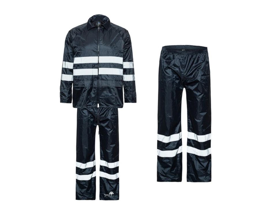 חליפת סערה עם פסים זוהרים | כחול כהה