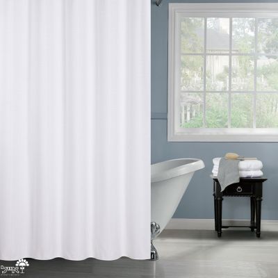 וילון בד יוקרתי לאמבטיה | מידות 180X180 | לבן