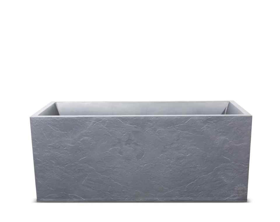 אדנית דמוי אבן | מידות 100X40X40 | אפור בהיר