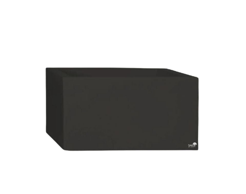 אדנית רוטו מלבני גבוה | פחם | 80X23X40