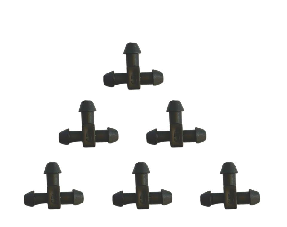 מחבר T | תבריג 4/7 מ"מ | 10 יחידות במארז