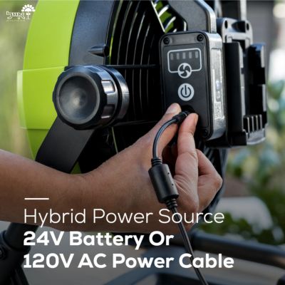 מאוורר נטען לשטח | 24V | גוף בלבד