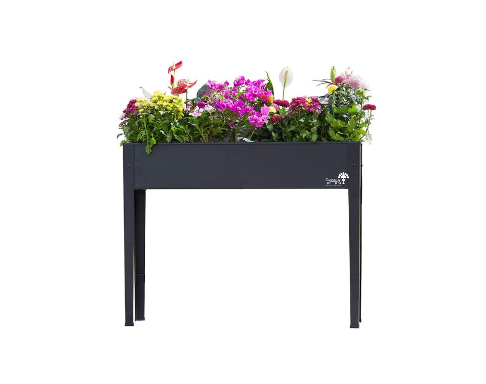 אדנית מתכת לגידול צמחים | דגם 1902 | 98X82 | שחור