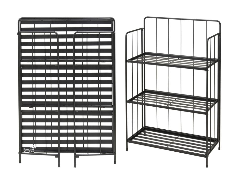 מעמד ברזל לעציצים | 4 קומות | דגם 08907 | 106X90 | שחור-ירוק