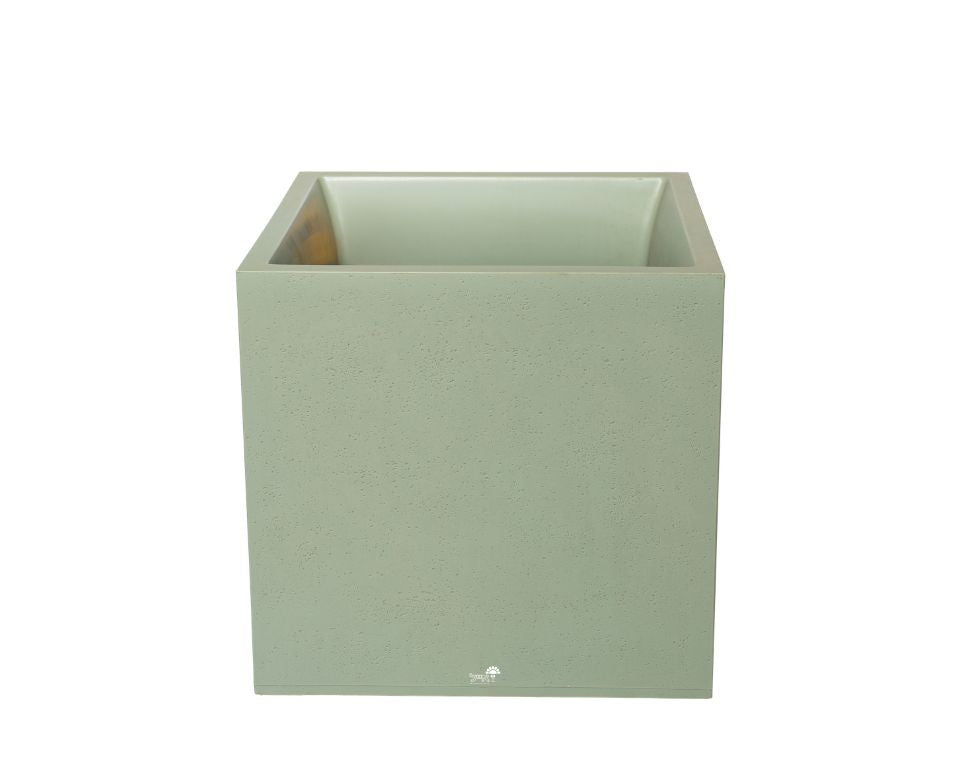 אדנית דמוי בטון | מידות 39.5X39.5X39.5 | ירוק מרווה של EDA
