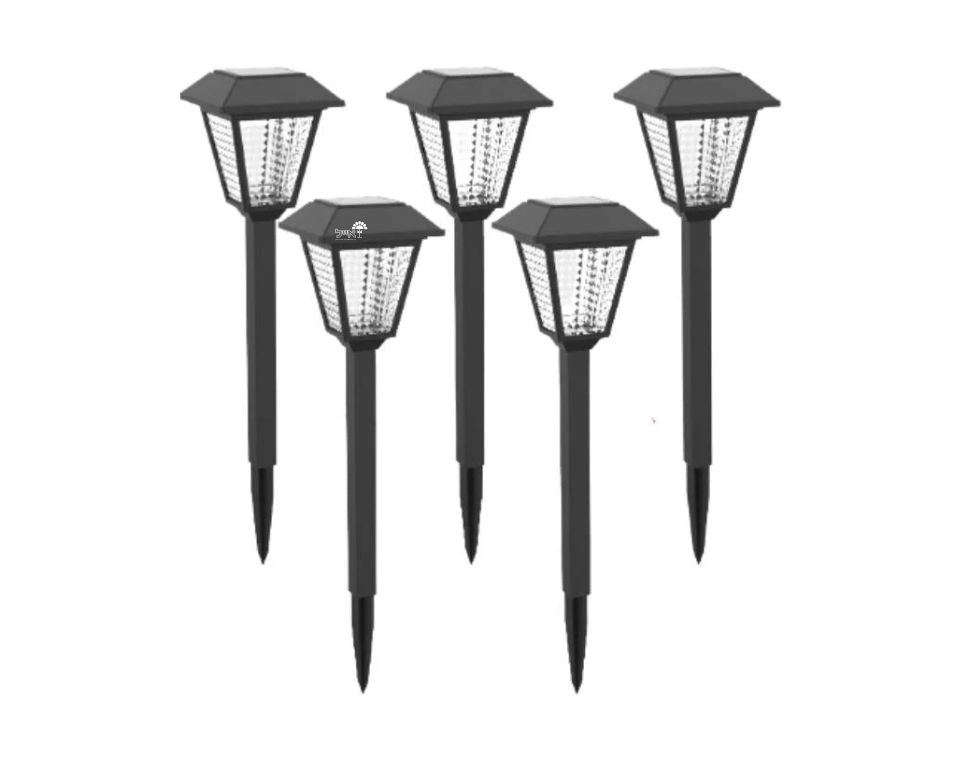 סט 5 דוקרנים סולארים לגינה | דגם ונציה | 5 יח'