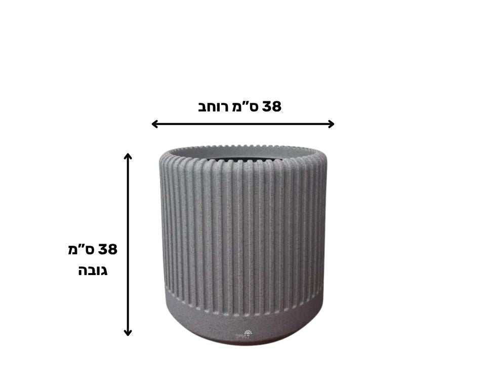 עציץ דקל | 38X38 ס"מ | גרניט – מבט מקרוב על הפרטים