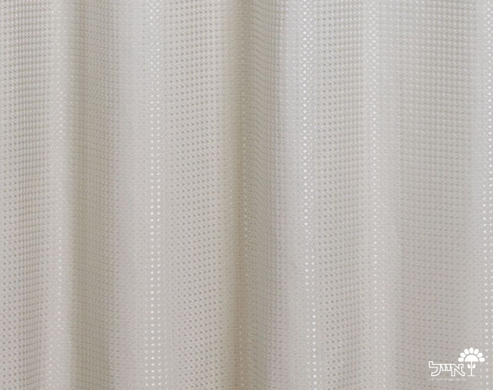 וילון בד יוקרתי לאמבטיה | מידות 180X180 | שמנת