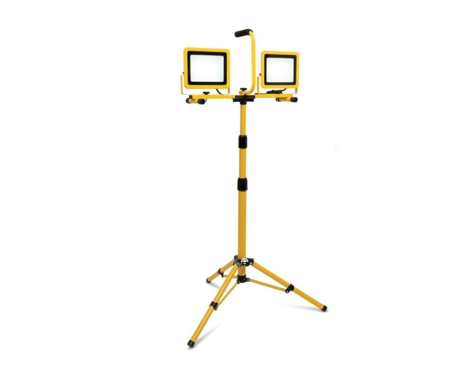 פנסי הצפה כולל חצובה | 2 ראשי תאורה | 2X50W