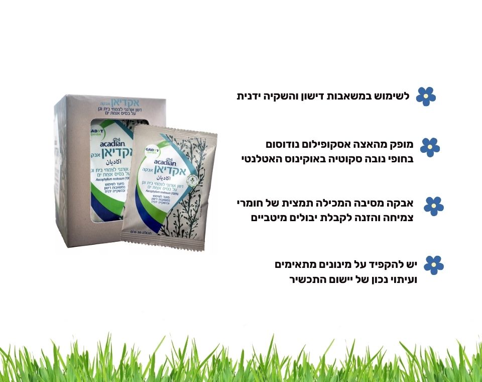 אקדיאן | דשן אורגני לצמחים על בסיס אצות ים | 30 גרם