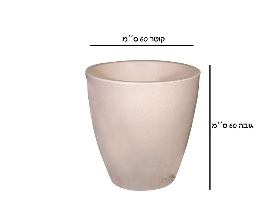 עציץ רקפת | 60X60 | אבן