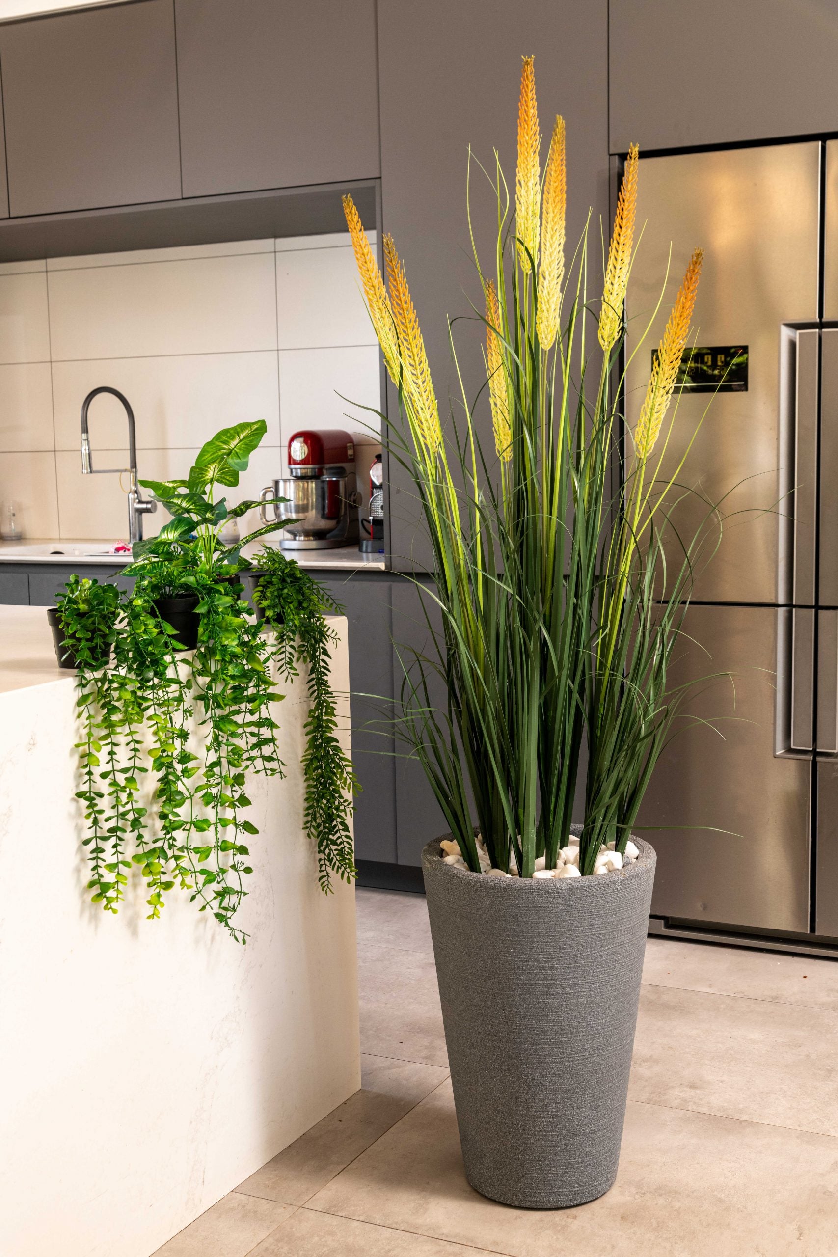 עשבוני זנב שועל מלאכותי | בכד ליליום 180 ס"מ