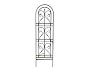 רשת ברזל מעוגלת לטיפוס צמחים | 274X76 | דגם 5-621 | שחור