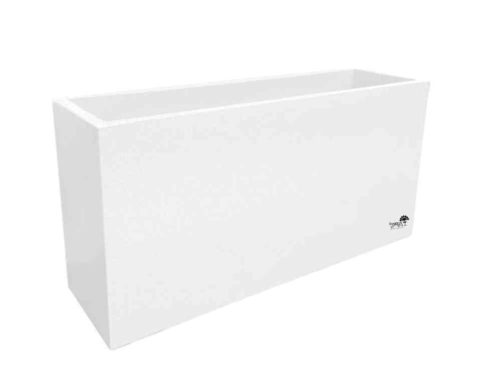 אדנית רוטו מלבני גבוה | לבן | 100X30X50