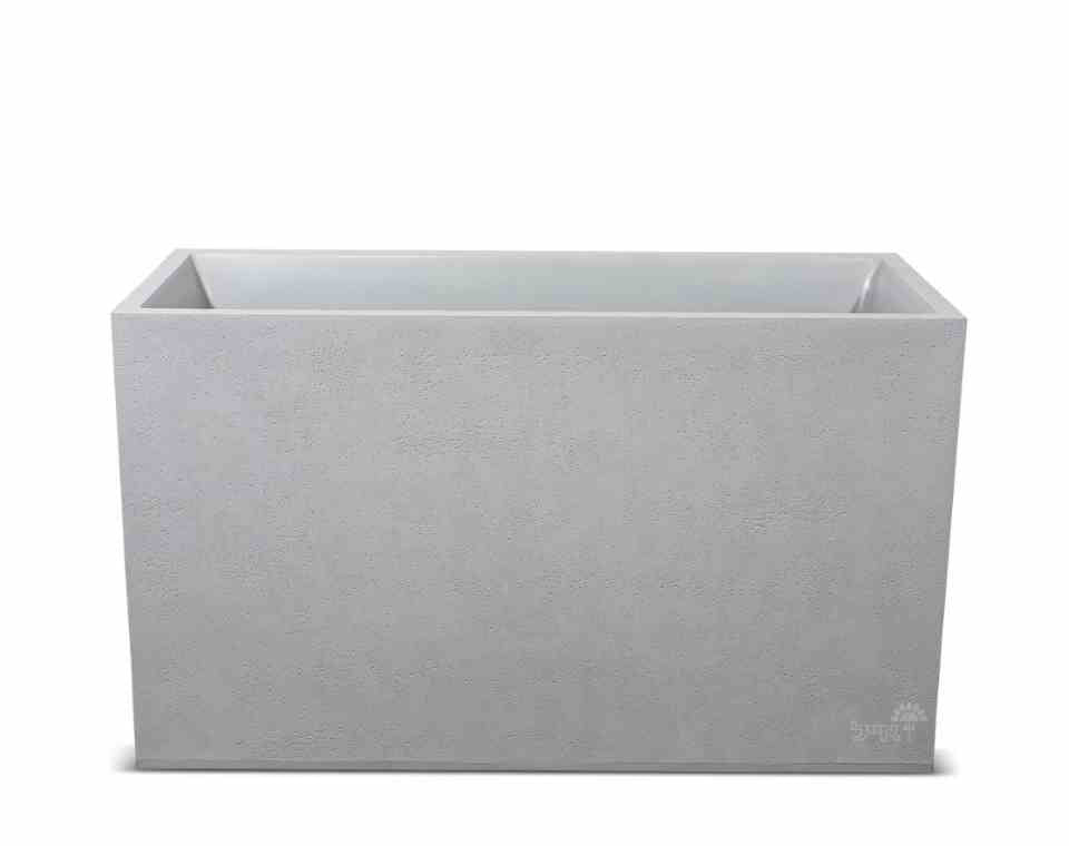 אדנית דמוי בטון | מידות 99.5x39.5x60 | אפור בהיר