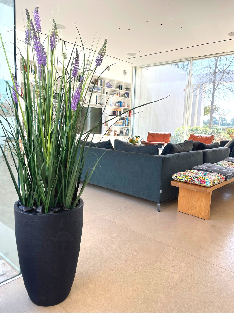 כד פמילי | 55 ס״מ | פריחה סגולה מלאכותית