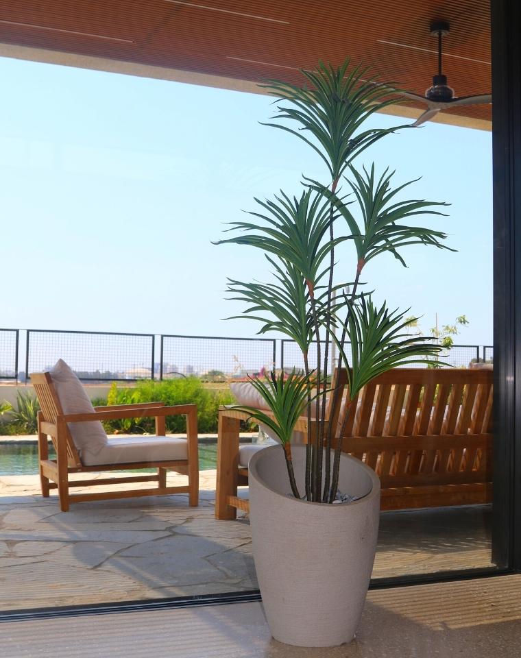 כד קליאופטרה | 54 ס״מ | צמח דרצנה מלאכותי