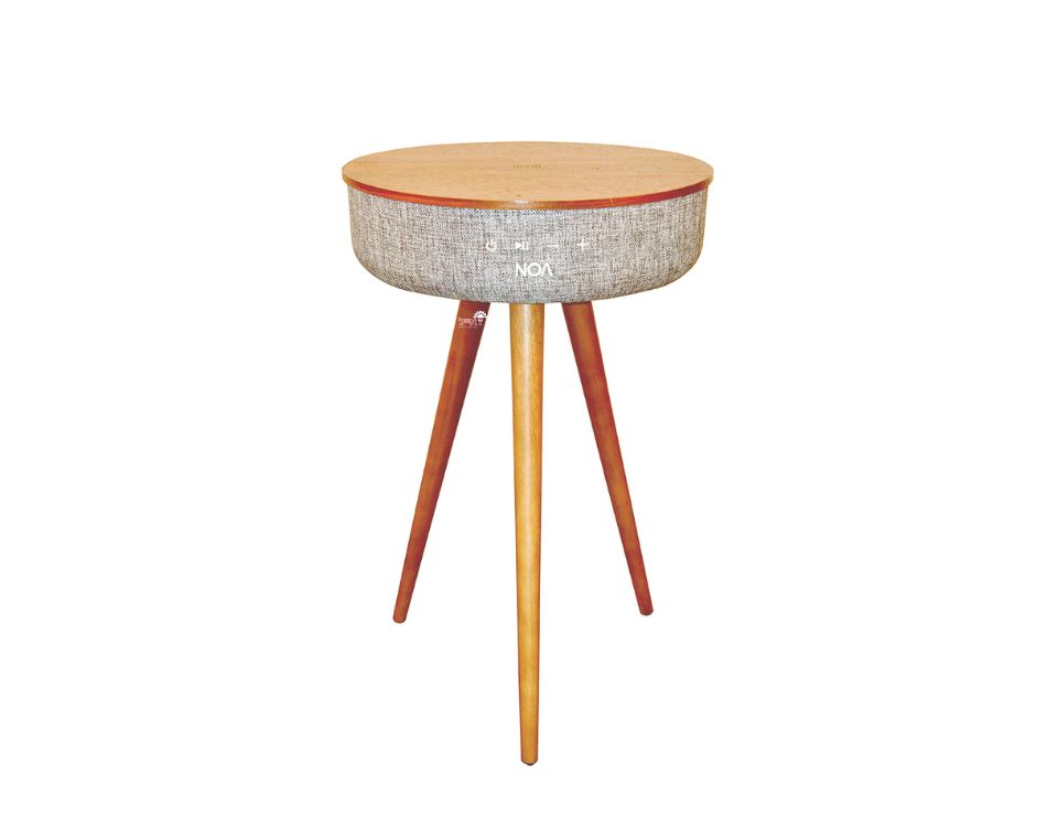 רמקול BL שולחני עם משטח טעינה אלחוטי | NOA SOUND BOX V800W | מייפל