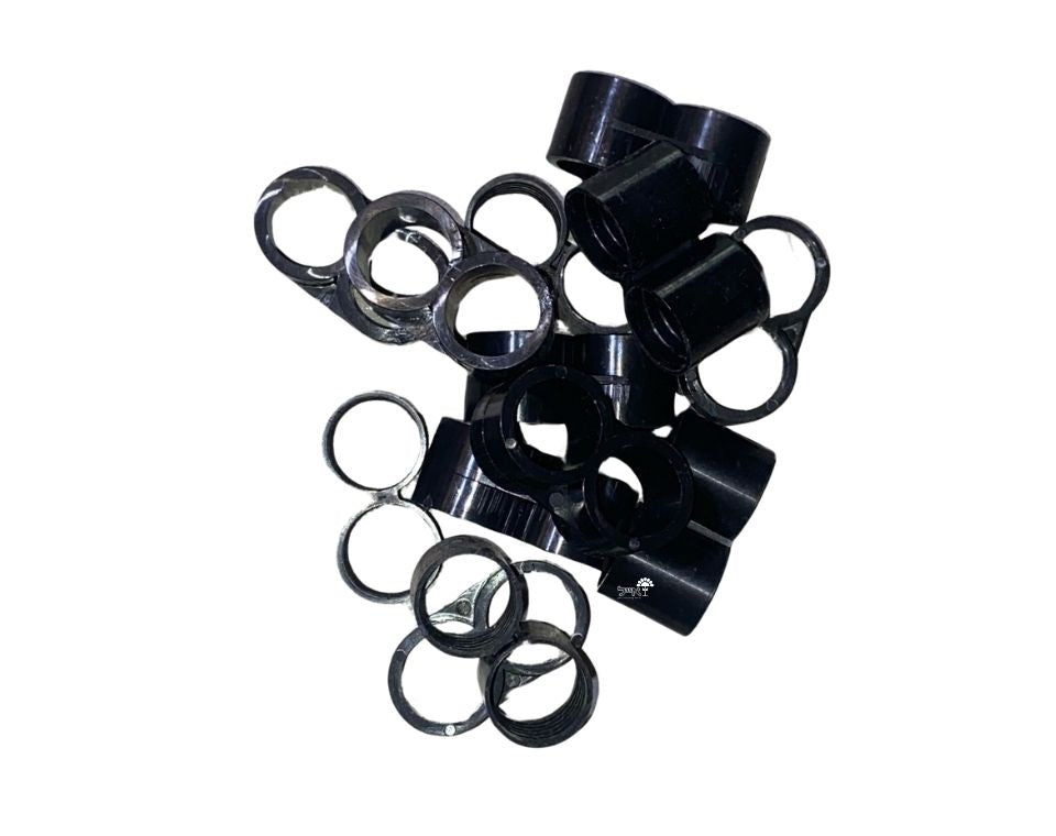 מחבר סוף קו\סופית | לצינור בקוטר 16 מ"מ | 50 יחידות | שחור