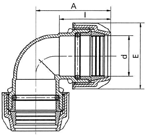 זווית דו כיווני | 40 מ״מ | סדרת סילבר