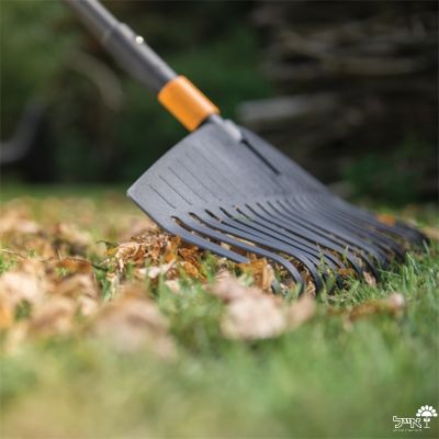 מגרפת עלים פלסטיק מקצועית | QuickFit | ראש בלבד | 25 שיניים