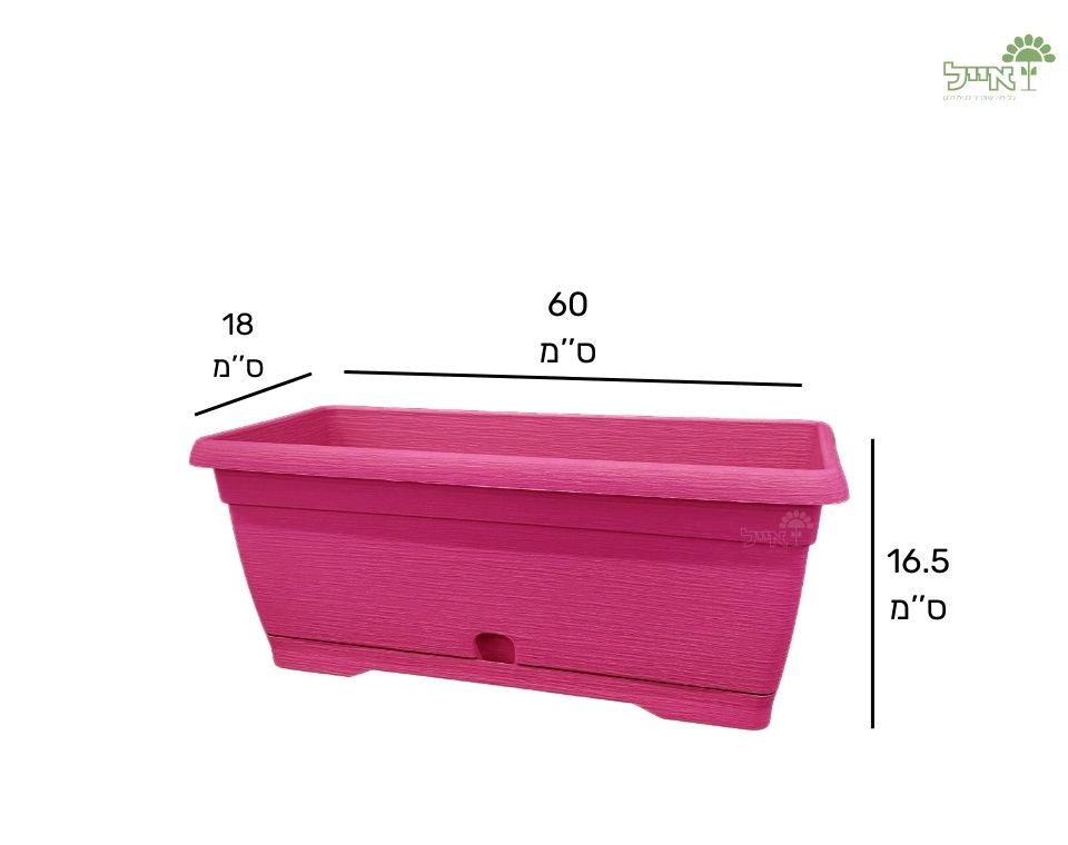 אדנית צבר | ורוד | 80 ס״מ