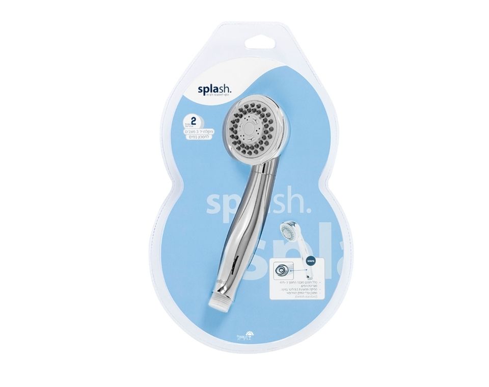 מקלח יד + חסכן מובנה | 3 מצבים | ראש בלבד