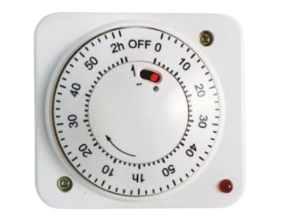 שעון טיימר לדוד | 120 דק | קופסא 55 | ספירה לאחור | 16A