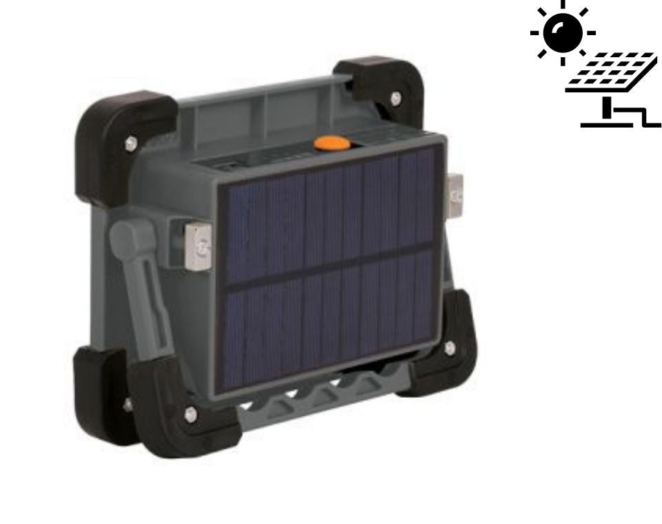 זרקור נטען 25W סולארי | דגם נייד