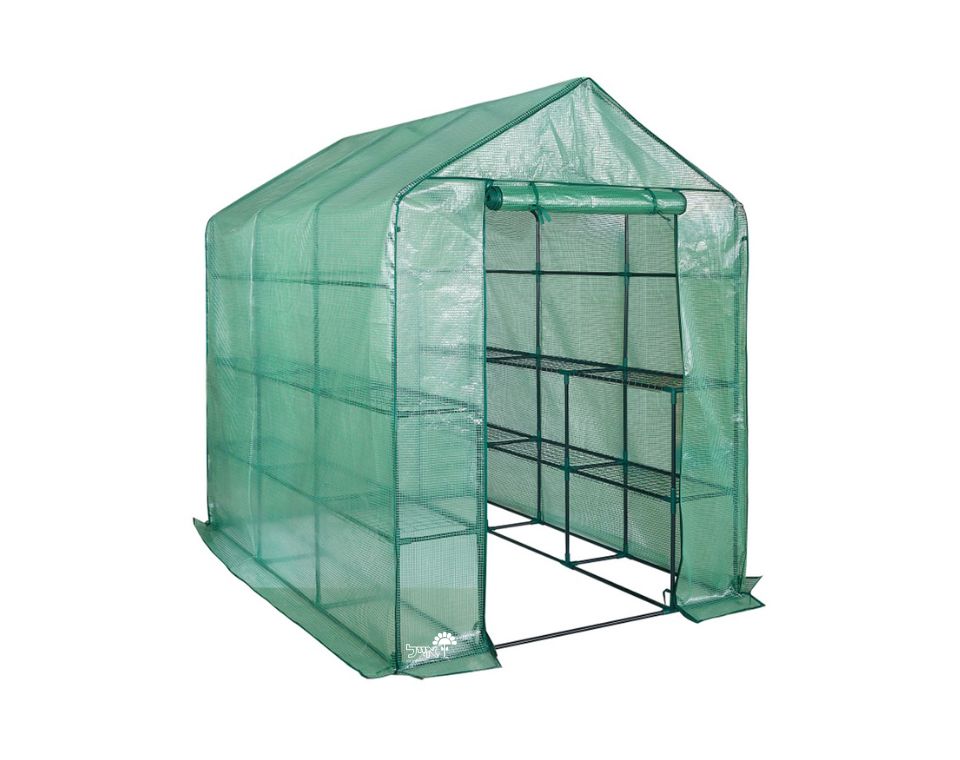 חממה ביתית הכוללת מדפים וכיסוי | דגם 1610 | 143×213 | ירוק