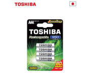 רבעיית סוללות AAA נטענות | 950 mAh | טושיבה