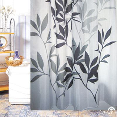 וילון אמבטיה עלים | מידות 180X180