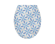 מושב אסלה הידרואלי שליפה מהירה "פרחים" | מידות 373X447 מ"מ