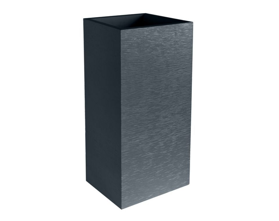 כד פסים | מידות 39.5X39.5X80 | אפור כהה