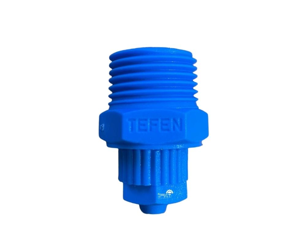 מחבר מ-3/4 לצינור 8 מ"מ | כניסה זכר 3/4 יציאה 8 מ"מ