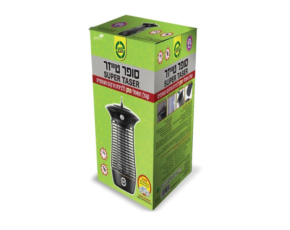 סופר טייזר 360 | קטלן חשמלי חכם ללכידת חרקים מעופפים | 18W