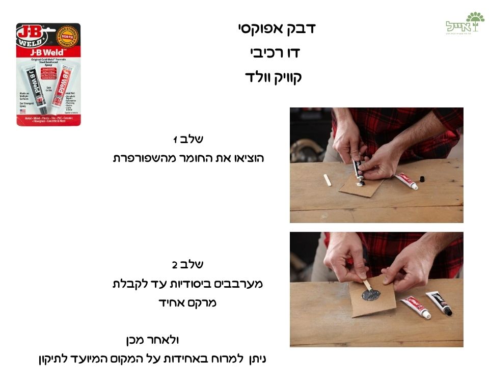 דבק אפוקסי | דו רכיבי | קוויק וולד