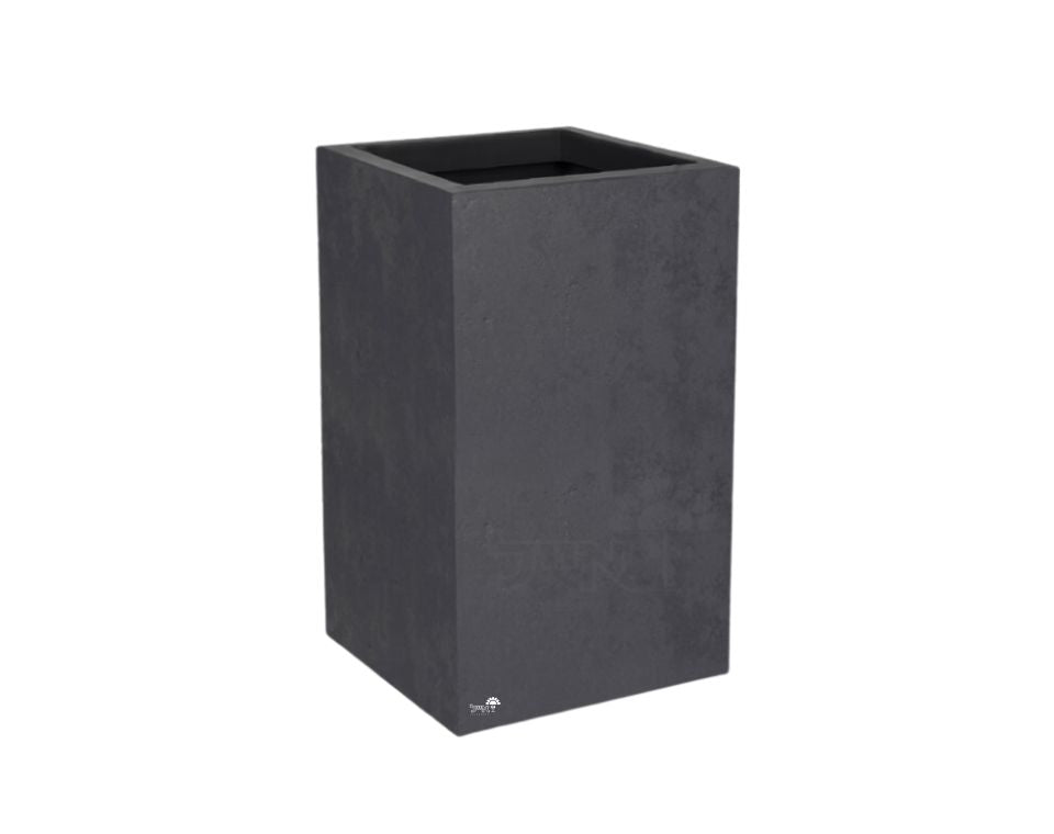 אדנית דמוי בטון | מידות 29.5X29.5X49.5 | אפור כהה
