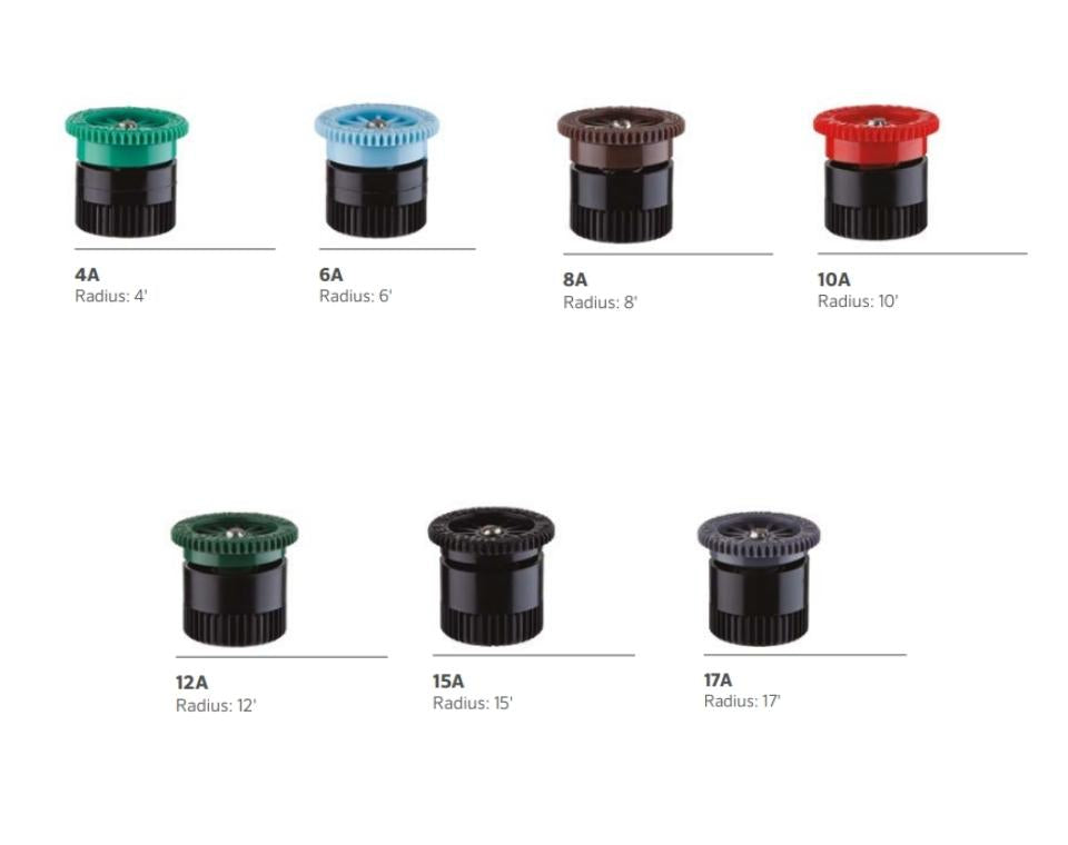 מתז גיחה 8A | גובה 10 ס"מ | רדיוס 2.4 מטרים