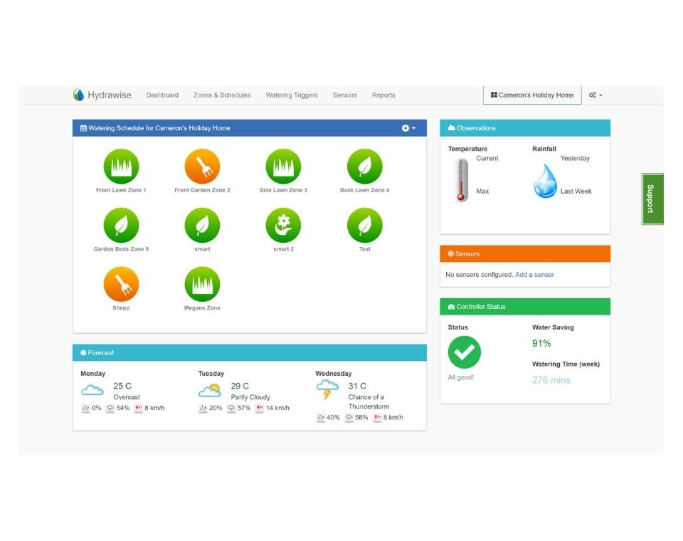 בקר מחשב השקיה | 12 פתיחות AC | חיבור WI-FI