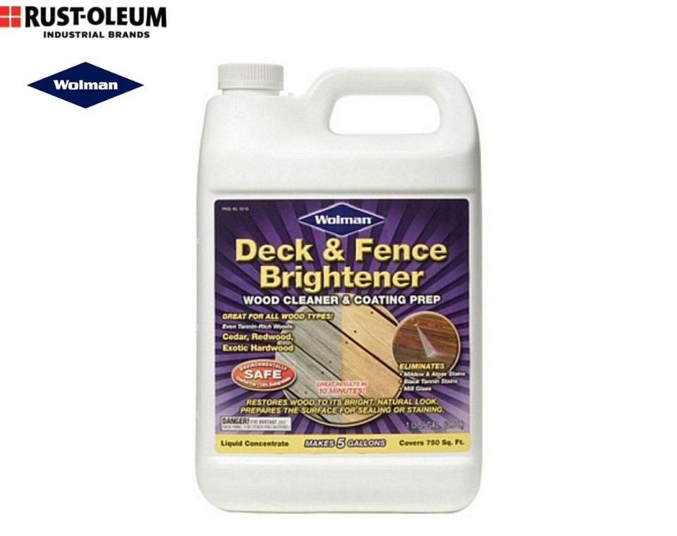 מבהיר ומנקה עץ | DECK & FENCE | Wolman | גלון (3.8 ליטר)