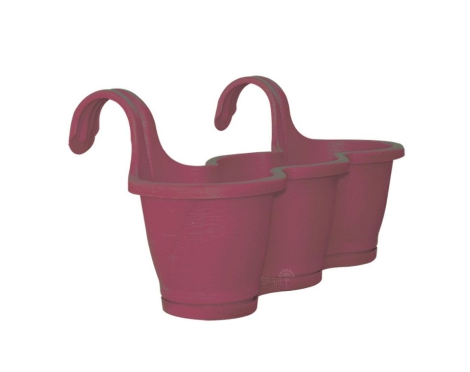 אדנית מעקה שלישיה | ורוד עתיק | אורך 53 ס״מ