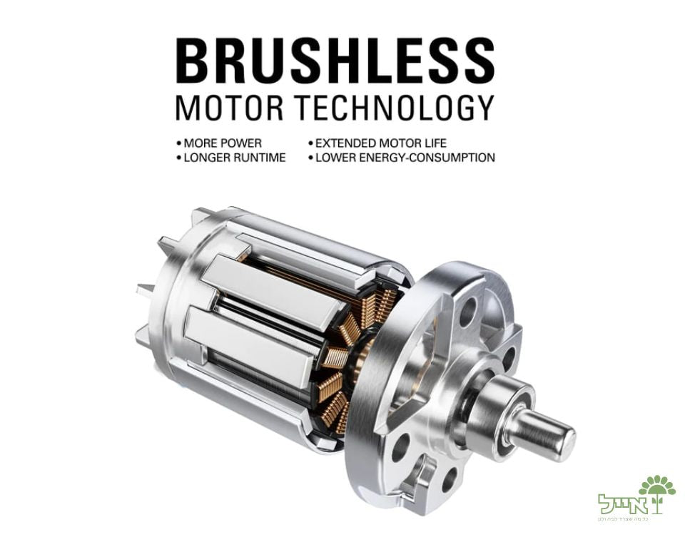 מסור שרשרת נטען + סוללה 2Ah + מטען מיקרו + מפוח עלים 24V