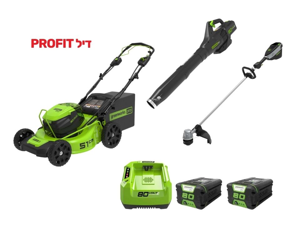 דיל PROFIT | מכסחת דשא + חרמש + מפוח