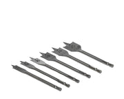 סט 6 מקדחי עץ שטוחים | 10-25