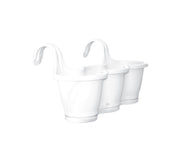 אדנית מעקה שלישיה | לבן | אורך 53 ס״מ