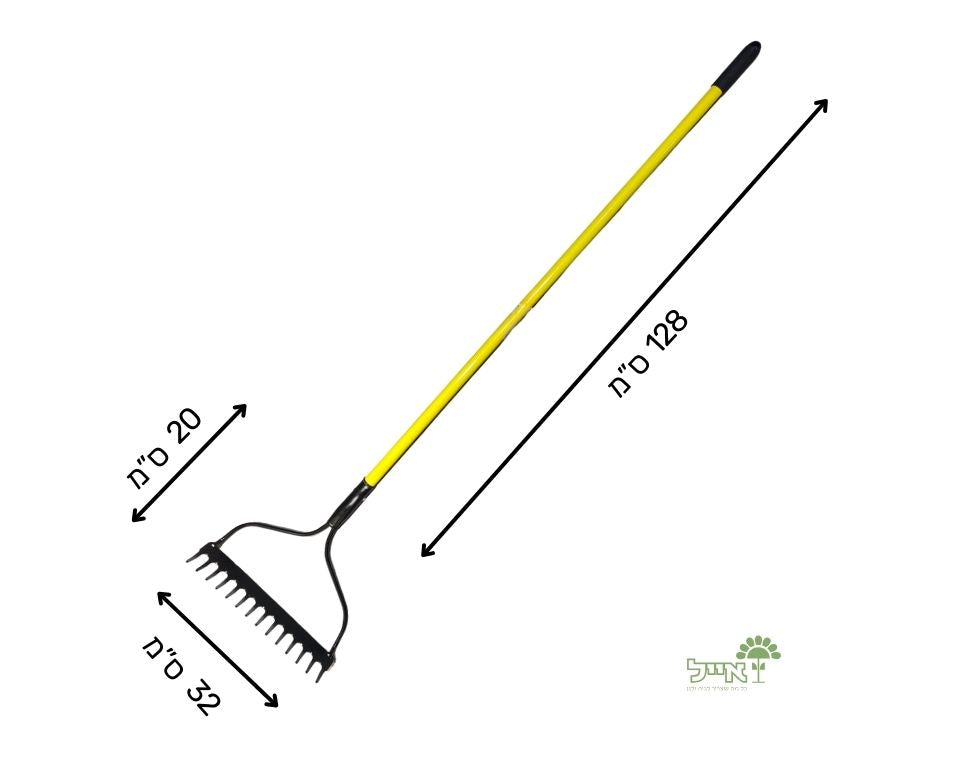 מגרפה מקצועית עם ידית פיבר | 14 שיניים | 8318