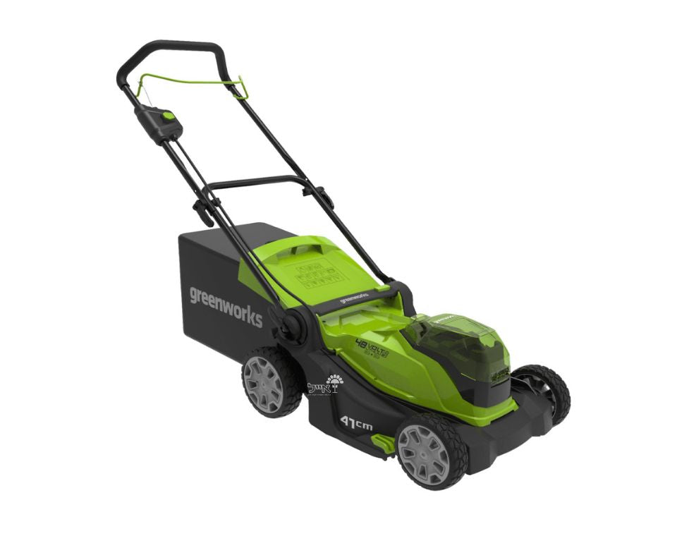 דיל HOMEY | מכסחת דשא 48V + קוצץ קנטים 24V + מפוח עלים 24V + סוללות 4.0Ah ומטען מהיר 24V