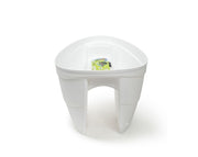 אדנית מעקה | לבן | דגם לילך | 40 ס״מ