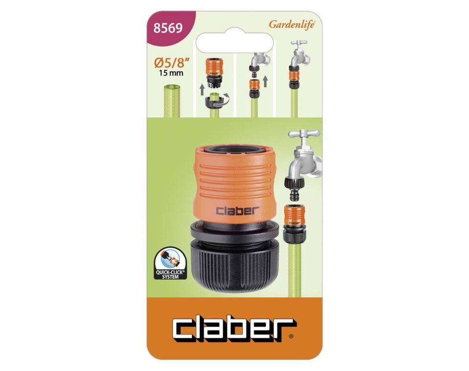 מחבר מהיר לברז גינה | 3/4" | Quick-Click | 8608